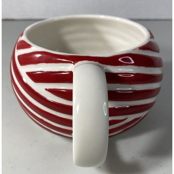 Starbucks Christmas Holiday 2013 Candy Cane Peppermint Stripe 12 oz Mug Cup Gift - Picture 3 of 9